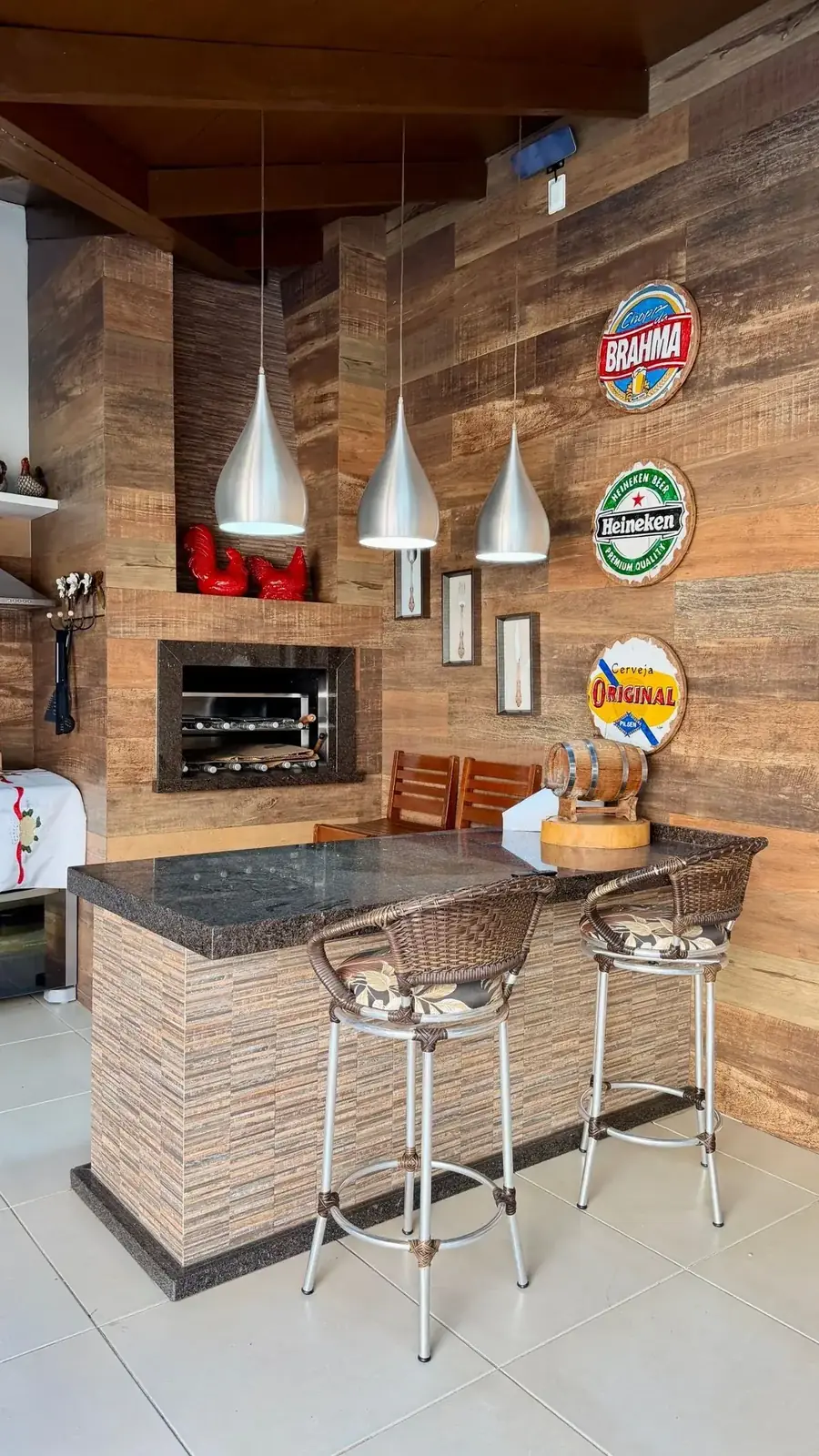 Espaço gourmet com churrasqueira – Casa Térrea Jardim Panorama