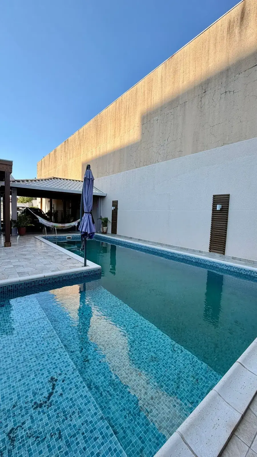 Piscina com aquecimento solar – Casa Térrea Vila A