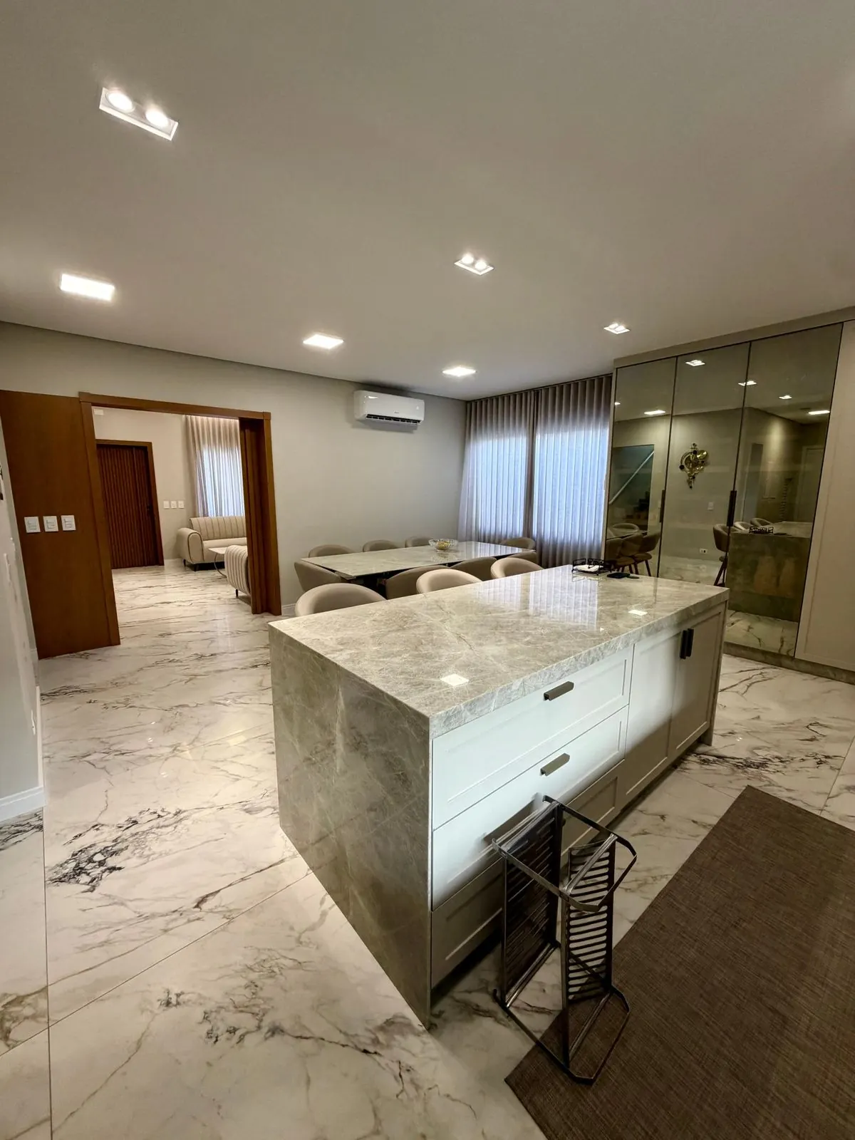 Ilha da cozinha – Residência Terras Alpha I